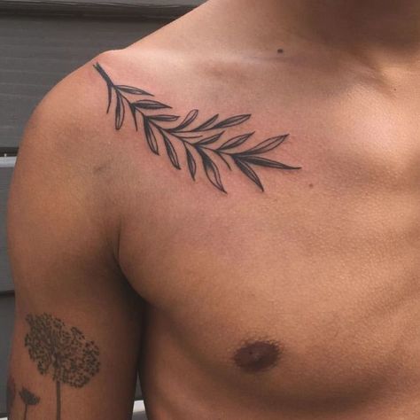 Leaf Tattoo Ideas, Maple Leaf Tattoos, Olive Branch Tattoo, Tattoo Design For Hand, Small Chest Tattoos, Fern Tattoo, Engraving Tattoo, Leaf Tattoo, Branch Tattoo