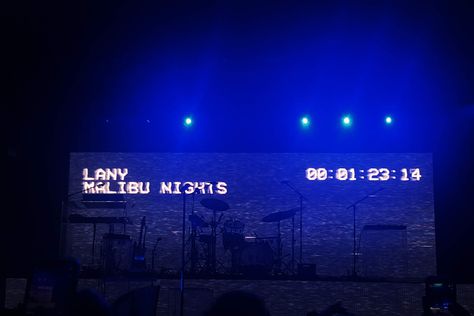 LANY Malibu Nights Tour Lany Wallpaper Aesthetic Desktop, Lany Wallpaper Desktop, Lany Concert Aesthetic, Lany Malibu Nights, Malibu Nights, Paul Klein, Hd Landscape, Twt Header, Music Poster Ideas