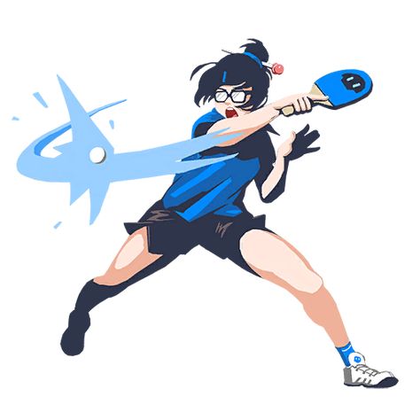 Table Tennis Drawing, Table Tennis Illustration, Ping Pong Illustration, Ping Pong Art, Tennis Pose, Tennis Drawing, Overwatch Mei, Spin City, Kidcore Art