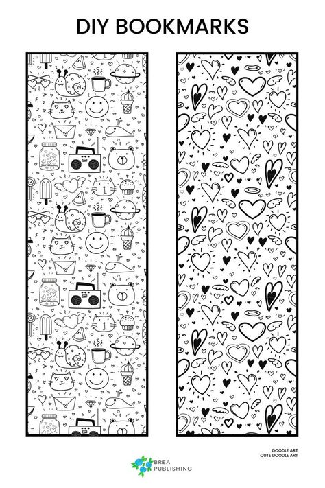 Coloring Bookmarks Free, Free Bookmarks, Color By Number Printable, Bookmarks Diy, Free Printable Bookmarks, Creative Bookmarks, Bookmark Craft, Coloring Bookmarks, Bookmark Template