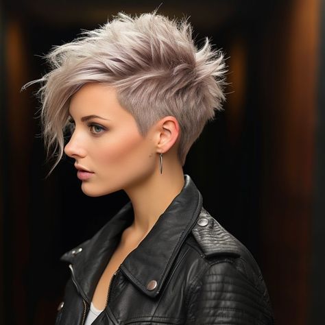 Short Textured Hair, Edgy Short Haircuts, Funky Short Hair, Short Hair Pixie Cuts, Choppy Hair, Short Hair Trends, Short Hair Undercut, Super Short Hair, Edgy Short Hair