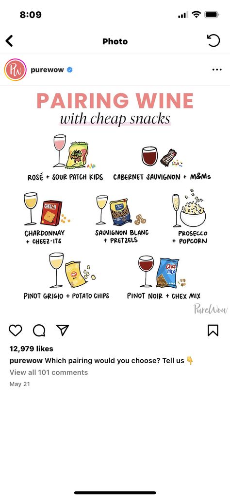 How To Pair Wine With Potato Chips, Snack And Wine Pairing, Winery Day Snacks, Wine And Junk Food Pairings, Wine Pairing Snacks, Wine And Potato Chip Pairing, Chip And Wine Pairing, Wine Pairing Menu Ideas, Pinot Grigio Food Pairing