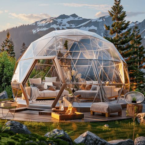 Geodome Interior Design, Meditation Dome, Geo Dome, Earthship Biotecture, Dome Structure, Wind Generator, Modern Architects, Dome Tent, Green Technology