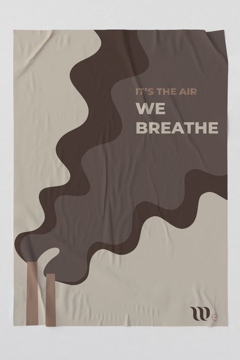 Air Pollution awareness campaign poster design | Behance Environment Typography Poster, Social Action Poster, Pollution Control Day Creative Ads, Environment Poster Design Ideas, Activist Poster Design, Air Pollution Poster Creative, Social Good Campaign, Environment Awareness Posters, Psa Poster Design