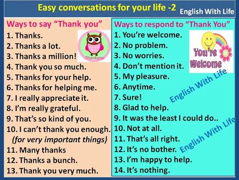 ways-to-say-thank-you-and-ways-to-respond-to-thank-you Other Ways To Say Thank You, Respond Quotes, Esl Materials, Accent Reduction, Workplace Motivation, English Opposite Words, English Grammar Tenses, Speaking Tips, Active Voice