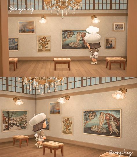 Animal Crossing Designs, Museum Interior, Museum Design, Art Galleries Design, Happy Home Designer, Animal Crossing Wild World, Animal Crossing Characters, New Animal Crossing, Animal Crossing Game