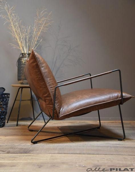 Metal Furniture Design, Vintage Industrial Furniture, Small Sofa, Chaise Design, Iron Furniture, Steel Furniture, Leather Furniture, Furniture Inspiration, Metal Furniture