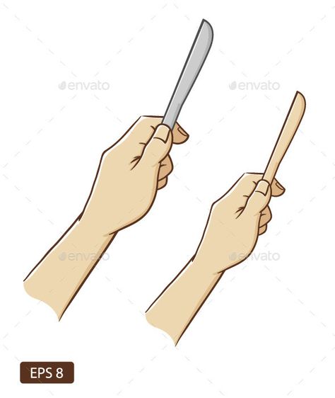 Hand Holding Knife Drawing, Holding A Knife Drawing, Holding A Knife Reference Drawing, Hand Holding Knife Reference Drawing, Hand Holding Knife Reference, Holding Knife Reference, Holding Knife Pose Drawing, Fork Drawing, Knife Drawing