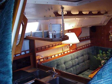 Catalina 30 Owner Modifications and Upgrades Sailboat Upgrades, Catalina 30, Catalina 30 Sailboat Interior, Catalina 30 Sailboat, Boat Interior Design, Sailboat Interior, Sailboat Living, Living On A Boat, Small Sailboats