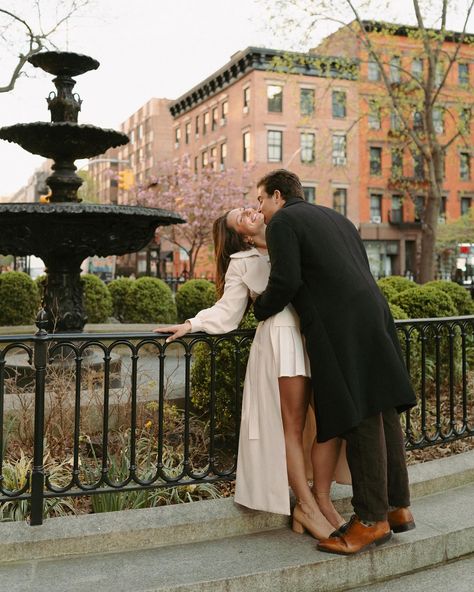 to last a lifetime ❤️. . . . . . 📸 @lindseycolephotography #photography #westvillage #photoshoot #couples #engaged #wedding #pinterest #instagram #inspiration #blurry Coffee Shop Couple, Brownstone New York, City Couple Photos, Couple Chic, Cozy Neighborhood, Cozy City, Nyc Brownstone, New York Couple, Nyc Coffee Shop