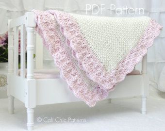 Etsy :: Your place to buy and sell all things handmade Diy Baby Blanket Crochet, Baby Blanket Crochet Pattern Easy, Birch Grove, Baby Afghan Crochet Patterns, Crochet Baby Blanket Pattern, Sweet Dreams Baby, Diy Baby Blanket, Throw Blanket Pattern, Heart Crochet