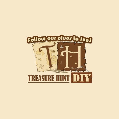 Treasure Hunt logo on Behance Treasure Hunt Logo Design, Game Logos, Hunting Diy, Diy Logo, Branding Illustration, Logo Diy, Game Logo, Illustration Graphic Design, Escape Room