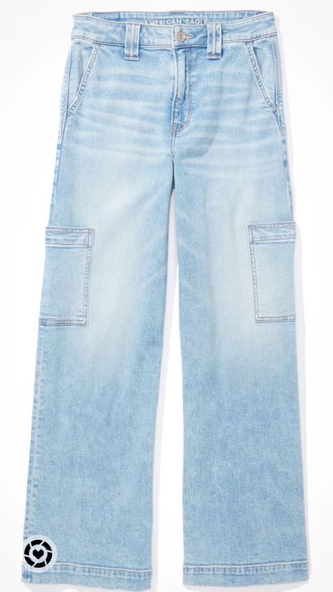 Jeans, wide leg and cargo pants are on sale Athletic Fit Jeans, Ae Jeans, Jean Trends, Curvy Jeans, Medium Wash Jeans, Best Jeans, Low Rise Jeans, Light Wash Jeans, American Eagle Jeans