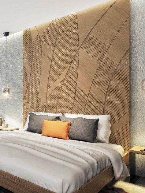 Large Wooden Headboard, Architects Dairy, Shabi Chic, Hotel Headboard, Hawaii Hotel, Luxury Headboard, Wall Panel Design, Wood Wall Art Diy, Luxury Bedroom Design