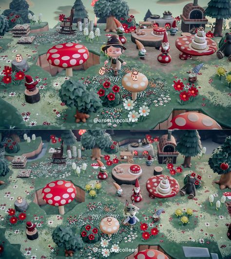 Fairy Island, Witchy Cottage, Cottagecore Animal Crossing, Enchanted Forest Theme, Acnh Cottagecore, Animal Crossing Funny, Enchanted Fairies, Animal Crossing Qr Codes Clothes, Animal Crossing Wild World