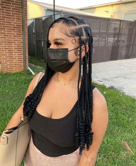 Coi Leray Braids, Large Knotless, Coi Leray, Silver Hair Clip, Big Box Braids, Cute Box Braids, Big Box Braids Hairstyles, Cute Box Braids Hairstyles, Braids Hairstyles Pictures