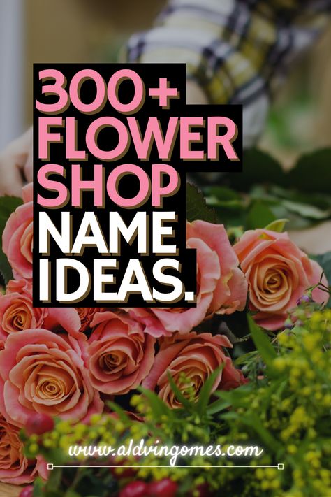 Planning to start a flower shop? But stuck on names? Here's a list for flower shop names ideas ready to grab. / flower shop names, flower shop names business, flower shop names Ideas florists, flower shop names Ideas logos design, flower shop names Ideas Inspiration. Logo For Flower Shop Branding, Flower Store Name Ideas, Names For Flower Shops, Flower Brand Name Ideas, Flower Shop Logo Design Ideas, Cute Flower Shop Names, Florist Business Name Ideas, Flower Farm Name Ideas, Florist Shop Name Ideas