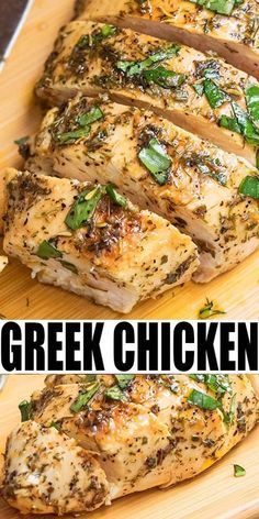 GREEK CHICKEN MARINADE RECIPE- Quick, easy, requiring 10 minutes of prep time and simple ingredients. Makes the best baked or grilled Greek chicken. From cakewhiz.com #greekrecipes #greekfood #chicken #chickenrecipes #dinner #dinnerrecipes #marinade #4thofjuly #bbq #grilling Easy Greek Chicken, Greek Chicken Marinade, Grilling Chicken, Chicken Marinade Recipes, Resep Diet, Chicken Marinade, Greek Dishes, Marinade Recipes, Greek Chicken