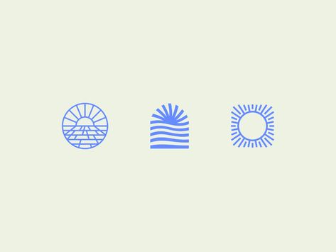 Sun Symbols, Sunrise Logo, Logo Design Inspiration Vintage, Sea Logo, Surf Logo, Boutique Logo Design, Logo Design Inspiration Creative, Website Logo Design, Sun Illustration