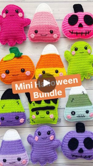 1.1K views · 880 reactions | Halloween doesn’t have to be scary. Rainbow order & bright colors for the win!  Your Halloween amigurumi can be any color you choose. 👻🎃  Want to grab your own copy of the Mini Halloween Bundle? Comment “bundle” and we’ll send you the info. (If you’re not a follower, you may have to accept the message request)  #halloweencrochetpatterns #halloweenamigurumipatterns #crochetbeginner #beginnercrochet #kawaiicrochet #kawaiiamigurumitutorial #crochetinspiration #learntocrochet #learnamigurumi #amigurumidolls #amigurumilover #crochetinstagram #crochettutorial #3amgracedesigns #kawaiicuddler #crochetpatterns #learntocrochet | Amigurumi Crochet Patterns | Donna Beavers | Forrest Frank · LIFE IS GOOD Mini Halloween Crochet Patterns Free, Forrest Frank, Halloween Amigurumi, Rainbow Order, Message Request, Halloween Crochet Patterns, Kawaii Crochet, Amigurumi Tutorial, 1k Views