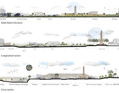 Urban Section Architecture, Section Urban Design, Urban Section, Section Elevation, Autodesk Revit, Illustration Advertising, Architectural Section, Architecture Illustration, Urban Design