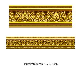 Golden Ornamental Segment Frieze Border 3d Stock Illustration 472233376 | Shutterstock Mandap Design, Decoration For Ganpati, Golden Border, Golden Design, Birthday Text, Borders Design, Digital Borders Design, Photo Background Images, Photo Background