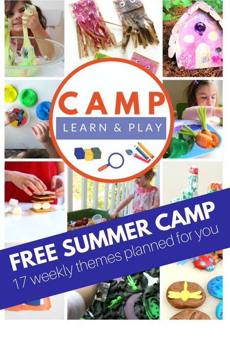 summer camp lesson plans Camp Plans, Preschool Summer Camp, Summer Camp At Home, Camp At Home, Free Summer Activities, Summer Camp Themes, Camping Planning, Summer Day Camp, Camping Snacks