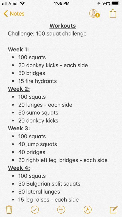 100 Squat Challenge, Glute Challenge, Celebrities Tattoos, Month Workout Challenge, Workout Board, Mini Workouts, Reduce Thigh Fat, Exercise To Reduce Thighs, 100 Squats