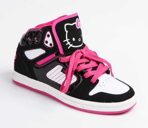 VANS x Hello Kitty Authentic Allred Hi: Blk/Wh Hello Kitty Car Accessories, Hello Kitty Vans, Hello Kitty Car, Hello Kitty Merchandise, Hello Kitty Shoes, Charmmy Kitty, Kitty Clothes, Hello Kitty Clothes, Pretty Shoes Sneakers