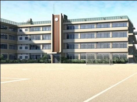 Anime Landscape, School Anime, School Building Design, College Architecture, Japanese High School, Anime Places, Anime High School, Tokyo Japan Travel, Sketching Tips