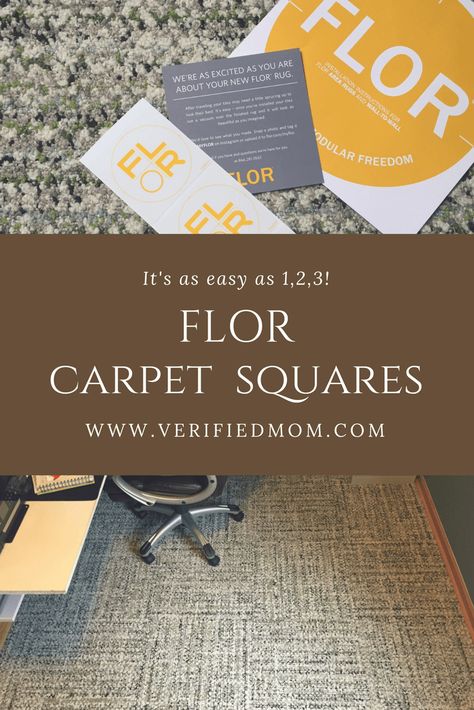 FLOR carpet squares - product review - it's as easy as 1,2,3 Carpet Squares Ideas, Blouse Latkan, Office Remodel, Carpet Squares, Design Boards, Home Carpet, Square Rug, Weekend Projects, Mom Blog