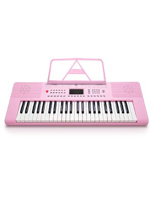 Piano Keyboard, Digital Electric Keyboard Piano Premium 49-Key Portable Electronic for Beginners, Adapter & Battery Power Supply, Pink, by Vangoa: Amazon.co.uk: Musical Instruments Pink Piano Keyboard, Keyboard For Beginners, Pretty Instruments, Pink Piano, Musical Keyboard, Yamaha Keyboard, Electric Keyboard, Music Keyboard, Pink Music