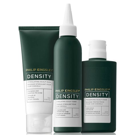 The Density Scalp Essentials by Philip Kingsley is a three-piece set that helps to improve the appearance of volume and thickness. With a Synergistic Botanical Blend at the core of each formula, the trio nourishes the scalp in order to promote optimal conditions for healthy-looking hair growth.  Set Contents:  Density Stimulating Scalp Toner 150ml This multi-purpose toner visibly diminishes excess oil, while helping to improve the look of shine and strength, with no signs of residue in sight. It Scalp Toner, Scalp Mask, Flaky Scalp, Philip Kingsley, Shea Butter Body Shop, Toning Shampoo, Makeup Sale, Sls Free Products, Skin Toner