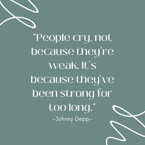 You feel like crying? CRY! 👏🏻 We can’t be strong all the time. You Can't Be Strong All The Time, People Cry Not Because They Are Weak, Tired Of Crying, Crying For No Reason, Let It All Go, Support Quotes, Longing Quotes, Giving Up Quotes, Comforting Bible Verses