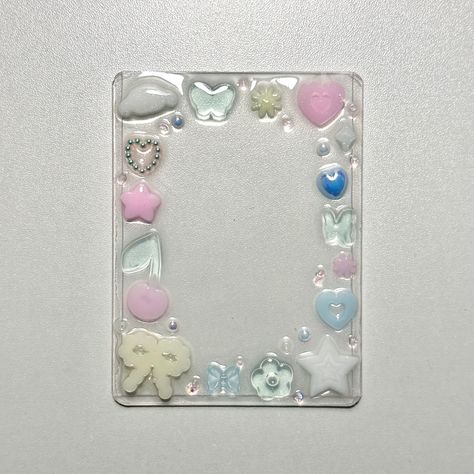 Heart Toploader Deco, Resin Toploader Deco, Heart Toploader, Resin Toploader, Toploader Design, Decoden Toploader, Deco Toploader, Pc Decoration, Kpop Deco