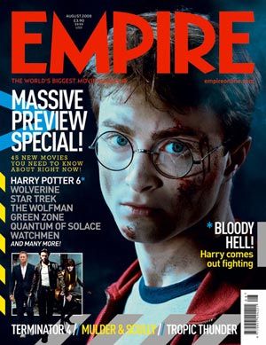 Harry Potter 6 [Empire magazine - August 2008] Portfolio Magazine, Interview Quotes, Harry Potter 6, Magazine Cover Ideas, Magazine Design Cover, Half Blood Prince, Babymoon Photos, Rule Of Three, Movie Nerd