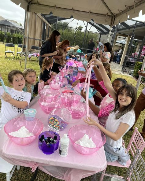 Slime enthusiasts, get ready! This weekend, dive into a world of gooey, squishy fun at our Slime Parties! 🎉 Whether you're a slime rookie or a pro, there's something for everyone. Create, play, and take home your slime masterpiece. Don't miss out on the ultimate slime experience. Spots are filling fast – book your spot now for a weekend bursting with fun! #SlimeWeekendBlast #SquishyAdventures #SlimePartyFun #WeekendSlimeFest #creativebirthdays #fluffysline #slimepartyideas #birthdaygirl #bir... Barbie Slime Party, Slime Making Station, Slime Party Food, Slime Station Party, Squishy Birthday Party Ideas, Birthday Party Stations, Slime Birthday Party Ideas, Slime Party Ideas, Slime Station