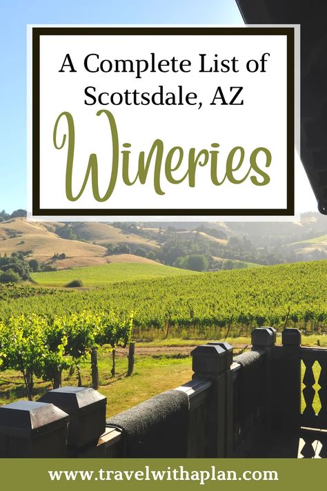 Check out our complete list of Scottsdale, Arizona wineries that you don't want to miss! These Scottsdale wineries and tasting rooms are so delicious and have great local foods to try along with the wine. #Arizonatravel #Arizonawineries #ScottsdaleAZthingstodo Scottsdale Wineries, Arizona Wineries, Foods To Try, Road Trip Places, Old Town Scottsdale, Arizona Road Trip, Arizona Hiking, Family Vacation Destinations, American Road Trip