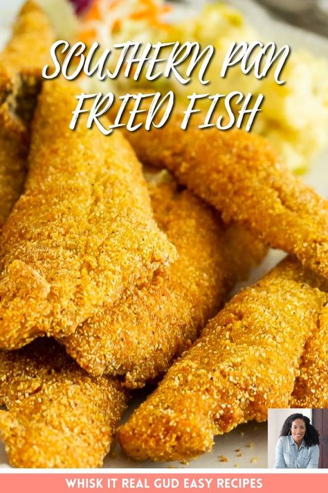 SOUTHERN PAN FRIED FISH Fried Whiting Fish, Fried Whiting, Whiting Fish, Fried Catfish Recipes, Fish Fried, Pan Fried Fish, White Fish Recipes, Catfish Recipes, Candied Yams