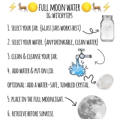 @witchytips: “Who’s making moon water tonight? 🌕 My personal opinion: you CAN make moon water during a lunar…” Jars Witchcraft, Make Moon Water, Green Witch Aesthetic, Types Of Witchcraft, Witch Rituals, Moon Water, New Moon Rituals, Full Moon Ritual, Witch Spell Book