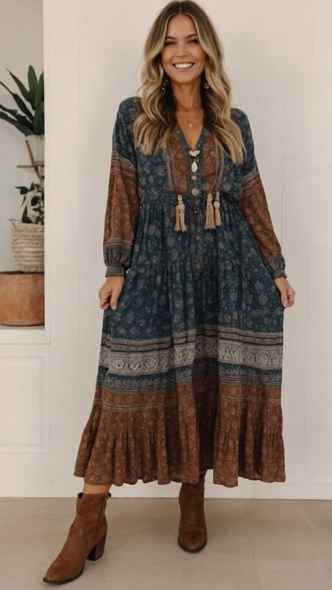 Get your Boho Fall Outfit inspiration with this casual western hippie and cute outfit idea for women Embrace the edgy and dark hippie bohemian style in this midsize look for 2024 Perfect for the free-spirited and stylish women looking for a witchy twist Explore more 2023 trends with this size cut outfit Dark Hippie, Boho Fall Outfits, 2023 Trends, Fall Outfit Ideas, Boho Fall, Outfit Inspiration Fall, Cute Hats, Free Spirited, Sunday Funday