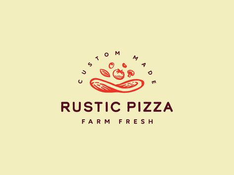 Rustic Pizza, Pizzeria Design, Restaurant Logos, Creative Pizza, Pizza Branding, Pizza Company, Pizza Logo, Pizza Design, Brand Archetypes