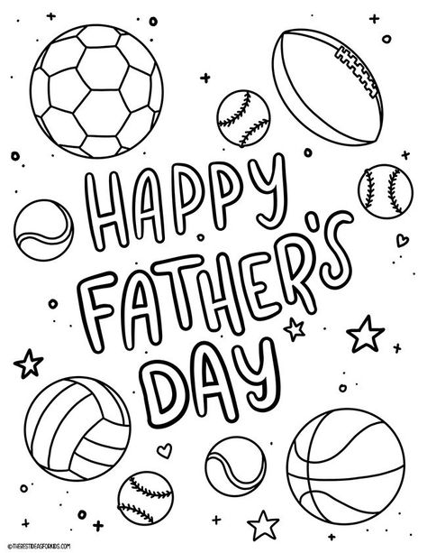 Happy Father's Day Sports Coloring Page Cute Coloring Pages For Kids, Turkey Coloring, Earth Day Coloring Pages, Cute Halloween Coloring Pages, Holidays Crafts, Insect Coloring Pages, Cricut Business, January Activities, Sports Coloring Pages