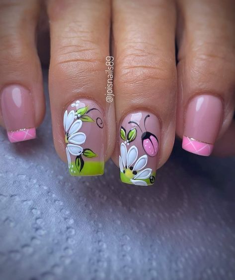 2024 Get Ready for Summer with These Stunning Nail Ideas Tropical Flower Nails, Summer Nail Art Designs, Gel Nails French, Nails Arts, Super Cute Nails, Summer Nail Art, Amazing Nail Designs, Floral Nail Designs, Nail Art Techniques