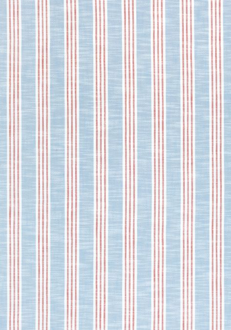 SOUTHPORT STRIPE, Sky and Red, W73489, Collection Landmark from Thibaut Red White Blue Background, Sew Aesthetic, Blue And Red Aesthetic, Red And Blue Background, Scrapbook Backgrounds, Sandberg Wallpaper, Patterned Background, Stripe Fabric, Fabric Print