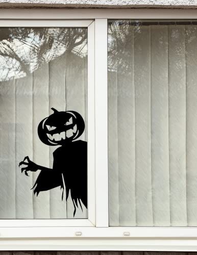 Diy Halloween Window Decorations, Diy Halloween Window, Halloween Window Display, House Themes, Halloween Window Silhouettes, Creative Halloween Decorations, Halloween Window Clings, Scary Halloween Decorations Outdoor, Silhouette Halloween