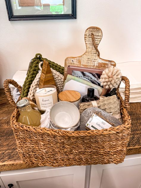 We had so much fun putting together this gift basket with a customer for her son and daughter-in-law. Stop by The Mix and we can help find the perfect basket for you! Christmas Gift Basket For In Laws, Gift Basket For In Laws, Christmas Basket For Mother In Law, Mother In Law Gift Basket, Bride Basket Gift Ideas, Wedding Shower Gift Basket Ideas, Cooler Gift Basket Ideas, Cooler Gift Basket, Newlywed Gift Basket