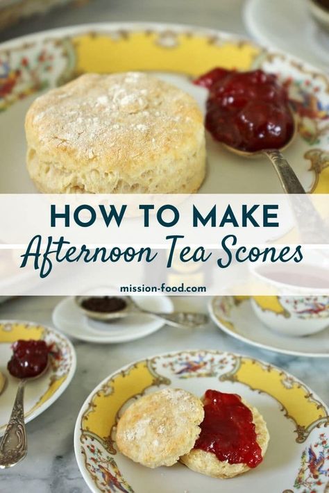 Woodland Reception, English Tea Recipes, Scones Cream, Traditional Scones, Tea Scones Recipe, Afternoon Tea Scones, Rhubarb Scones, Tea Scones, Proper Tea