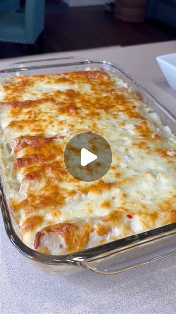 Annie Prusakiewicz on Instagram: "Chicken Enchilada Casserole …let’s go!!! 😋 #ingredients #chickenbreast #tacoseasoning #greenchile #enchiladasauce #pepperjackcheese #tacoshells #sourcream #thatsit This one is so quick and easy!! I love that I also have some leftovers for a few nights on this one too. *my chicken breast were fairly large so either refrigerated to make a second batch or freeze in a ziploc for a later use! #chickenenchiladas #casserole #mexican #mexicandish #mexicanfood #enchiladas #yum #getinmybelly #homemadefood #cookathome #chipsandsalsa #gardenfreshgourmet Best chips and salsa @gardenfreshgourmet 😋" Best Cheese Enchilada Recipe, Ground Chicken Enchilada Casserole, Taquito Enchilada Casserole, Enchilada Casserole Chicken, Chicken Enchiladas Freezer Meal, Mexican Food Recipes Enchiladas, Casserole Mexican, Easy Chicken Enchilada Casserole, Enchiladas Chicken