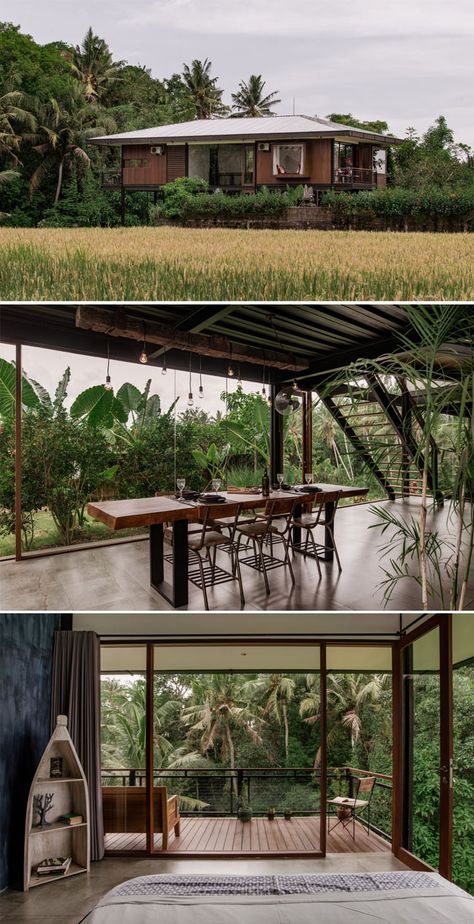 The Most Beautiful and Epic Airbnbs Worth Traveling For in 2019 - Modern Jungle Airbnb in Ubud, Bali | Epic Airbnb rentals | Most beautiful Airbnb rentals around the world | Coolest Airbnbs around the globe | Unique Airbnbs | Best Airbnbs to rent in 2019 | Airbnb design | Airbnb tips | Airbnb Ideas Jungle Airbnb, Beautiful Airbnb, Best Airbnb, Modern Jungle House, Airbnb Ideas, Airbnb Aesthetic, Tropical Houses Architecture, Japanese Inspired Home, Luxury Tree Houses